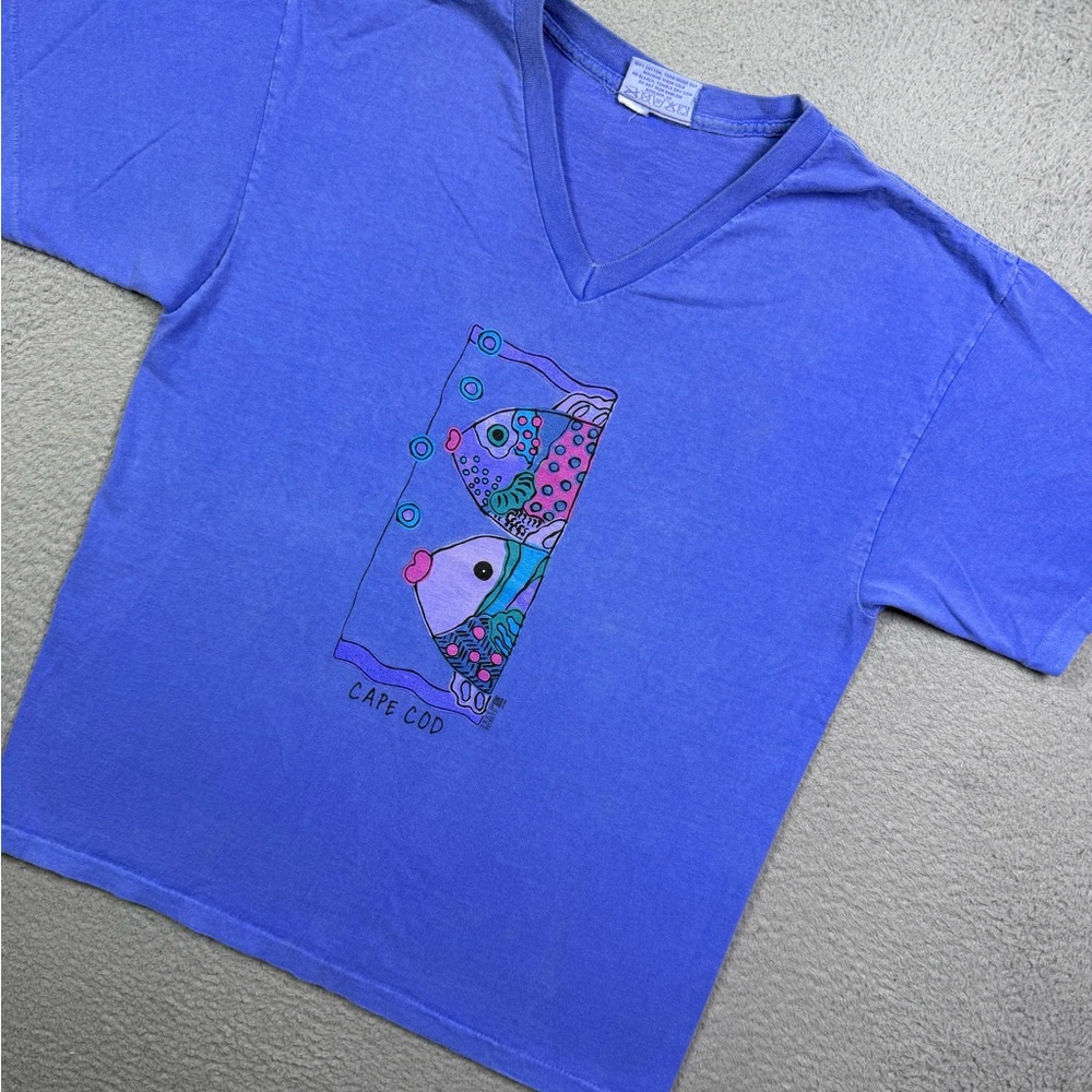 Vintage 90s Cape Cod Massachusetts fish T-shirt